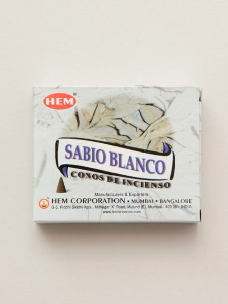 ホワイトセージコーン香【チャイハネ公式店】 エスニックIRXP7911古くから浄化として用いられてきたハ..