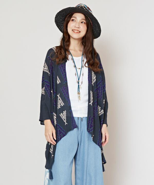 チャイハネ公式店 [ノマディカーデ] エスニック アジアン ボヘミアン ファッション 羽織り/カーデ IAC-2170のサムネイル