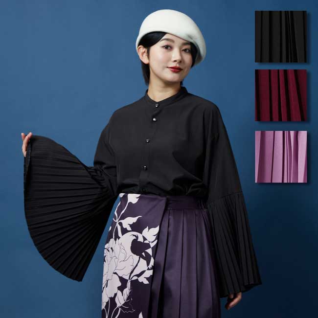 倭物やカヤ公式店 [襞寄せTOP] 和柄 和モダン 和服 レトロ モダン 和服 和 洋服 昭和レトロ ファッション レディーストップス 合わせ 中着 インナー 7CC-5311