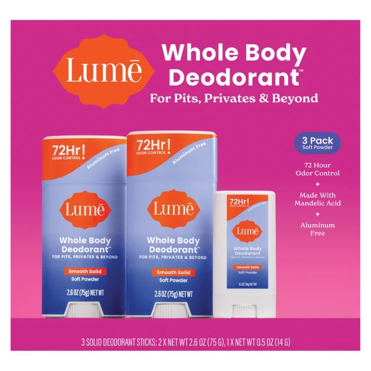 ルーム ホールボディ ソフトパウダー デオドラントセット Lume Whole Body Soft Po...