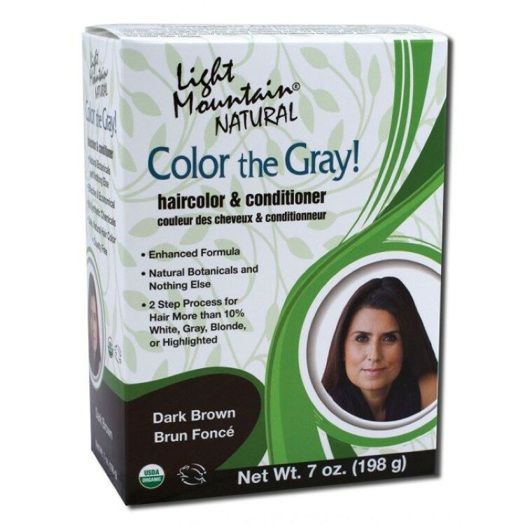 ライトマウンテンヘナ カラージグレイ ブラウンダーク 198g LIGHT MOUNTAIN HENNA Color The Gray Brown-Dark 7 OUNCE 【お取り寄せ商品】