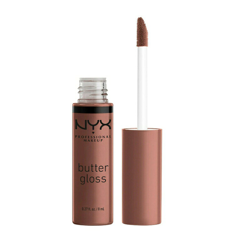 NYXプロフェッショナルメイクアップ バターグロス ノンスティックリップグロス バタースコッチ NYX Professional Makeup Butter Gloss, Non-Sticky Lip Gloss, Butterscotch 【お取り寄せ商品】
