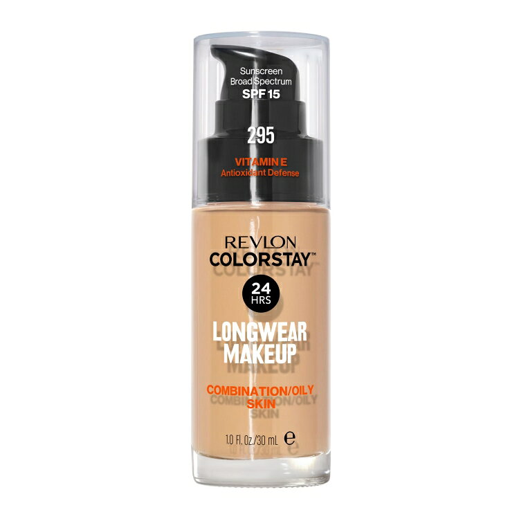 レブロン カラーステイ リキッドファンデーション 混合肌・脂性肌用 SPF15 295 デューン 約30mL Revlon ColorStay Liquid Foundation Combination/Oily SPF 15 295 Dune 1 fl oz 【お取り寄せ商品】