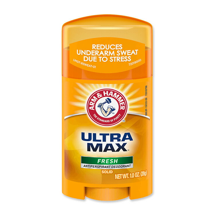 アームアンドハンマー ウルトラマックス デオドラントスティック 28g (1oz) フレッシュ ARM & HAMMER ULTRAMAX Solid Antiperspirant Deodorant Fresh
