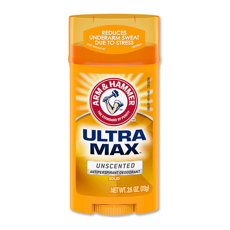 アームアンドハンマー ウルトラマックス デオドラントスティック 無香料 73g (2.6oz) ARM & HAMMER ULTRAMAX Solid Antiperspirant Deodorant Unscented メンズ