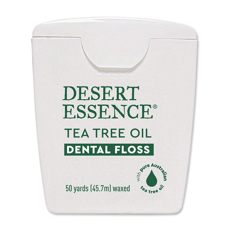 Rakuten - デザートエッセンス ティーツリーオイルデンタルフロス 45.7m (50yd) Desert Essence Tea Tree Oil Dental Floss