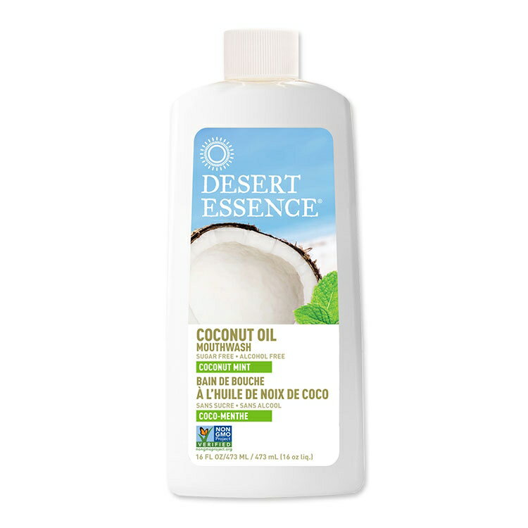 Rakuten - デザートエッセンス ココナッツオイルマウスウォッシュ ココナッツミント 473ml (16oz) Desert Essence COCONUT OIL MOUTHWASH オーラルケア 清涼感【お取り寄せ商品】【合わせて買いたい】