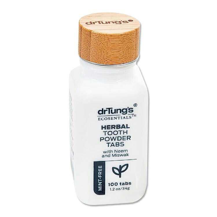 Rakuten - ドクタータング ハーバル 歯磨きタブレット ミント不使用 100粒 34g (1.2oz) dr. tung's Herbal Toothpowder Tabs Mint Free ミントフリー トゥースケア オーラルケア ハーブ配合【お取り寄せ商品】【合わせて買いたい】