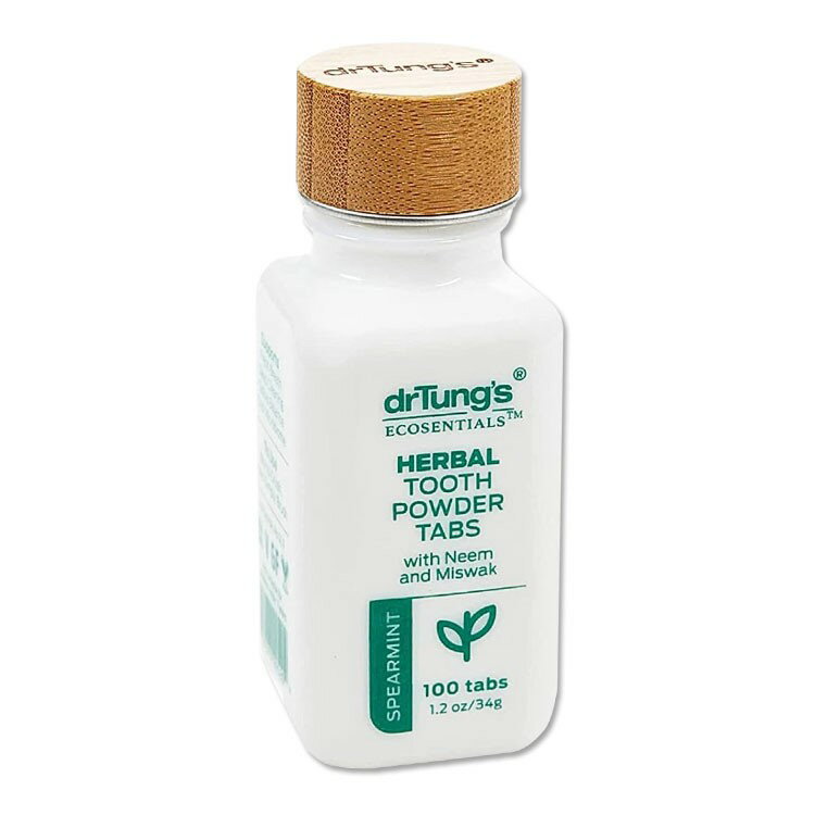 Rakuten - ドクタータング ハーバル 歯磨きタブレット スペアミントフレーバー 100粒 34g (1.2oz) dr. tung's Herbal Toothpowder Tabs Spearmint トゥースケア オーラルケア ハーブ配合【在庫限り！】【お取り寄せ商品】【合わせて買いたい】