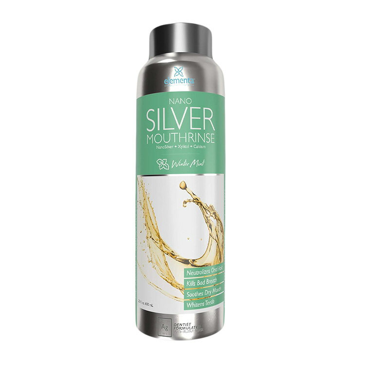 エレメンタシルバー マウスリンス ウィンターミント風味 600ml (20 fl.oz.) Elementa Silver Mouth Rinse Wintermint アルコールフリー フッ素不使用