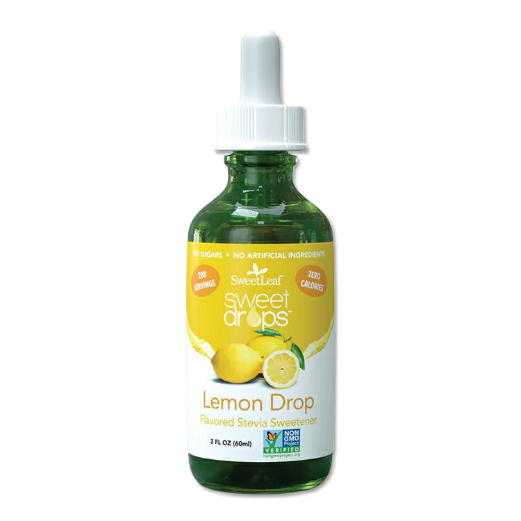 スウィートリーフ リキッドステビア レモン ドロップ 60ml (2floz) Sweet Leaf Swe...