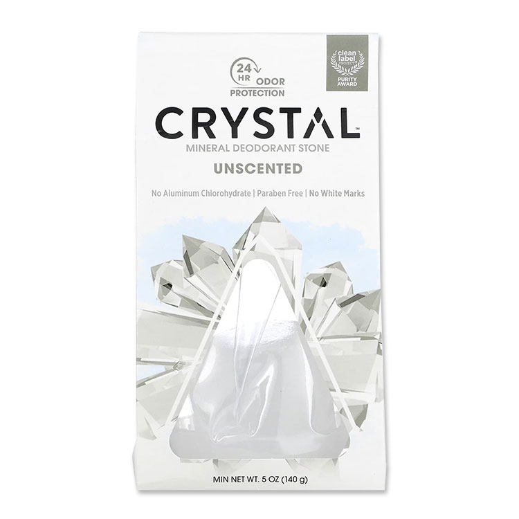Rakuten - 【ポイントUP★1日15時-11日2時】クリスタル ミネラル デオドラント ストーン 無香料 140g (5oz) CRYSTAL Mineral Deodorant Stone Unscented パーソナルケア アルミニウムフリー【お取り寄せ商品】