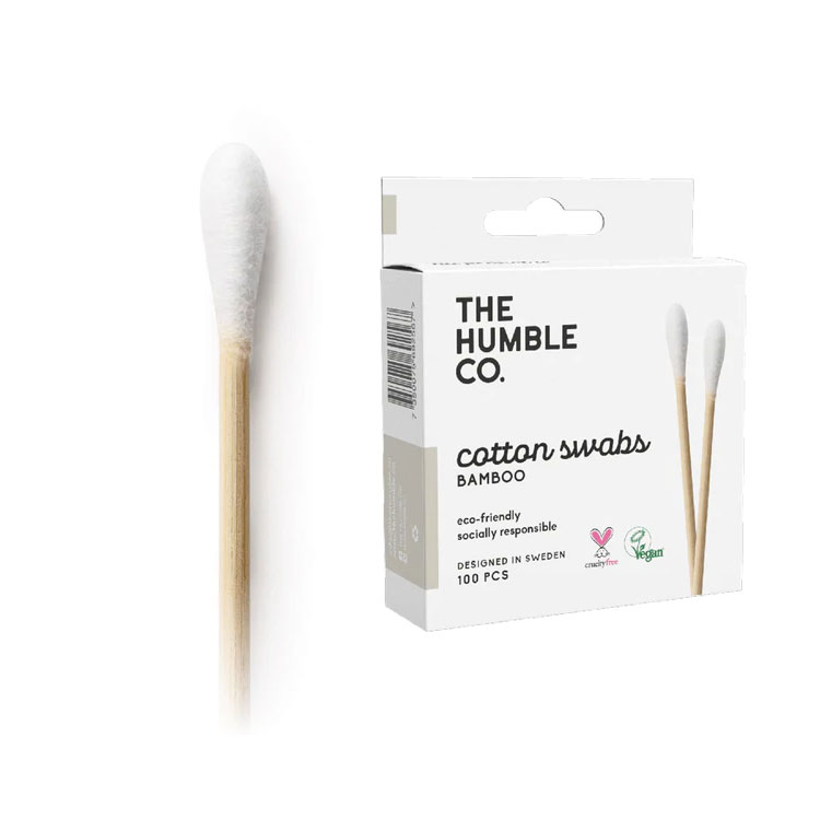 Rakuten - ザ ハンブルコー コットン綿棒 100本入り ホワイト THE HUMBLE CO Cotton Swabs White 100 CT 耳掃除 耳かき メイクアップ 化粧 大人 子供 ペット 掃除【お取り寄せ商品】
