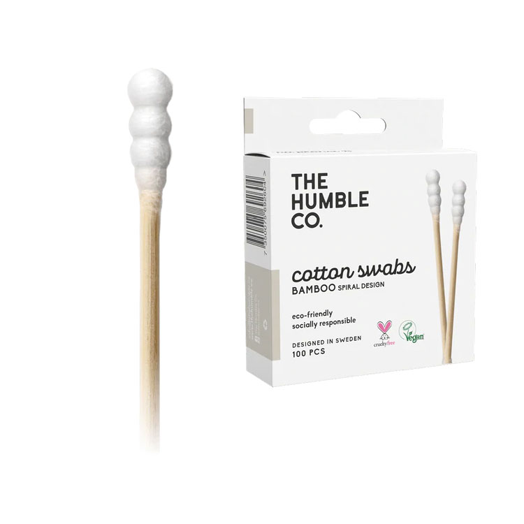 Rakuten - ザ ハンブルコー コットン綿棒 100本入り ホワイトスパイラル THE HUMBLE CO Cotton Swabs White Spiral 100 CT 耳掃除 耳かき メイクアップ 化粧 大人 子供【お取り寄せ商品】