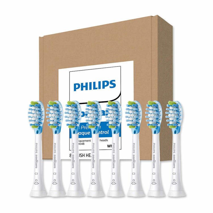 フィリップス 純正 ソニッケアー プレミアム プラーク コントロール 替えブラシ 8本入り ホワイト Philips Sonicare Premium Plaque Control Replacement Electric Toothbrush Heads Soft Bristle 8-count【お取り寄せ商品】