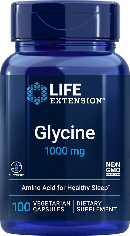 樂天商城 - Life Extension グリシン ベジタリアンカプセル 1000mg 100粒 ライフエクステンション Glycine Glycine 1000mg 100 Vegetarian Capsules