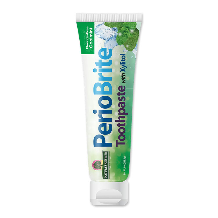 乐天商城 - PerioBrite ナチュラルブライトニング歯磨き粉 クールミント 113.4g (4oz) Nature's Answer (ネイチャーズアンサー)【お取り寄せ商品】