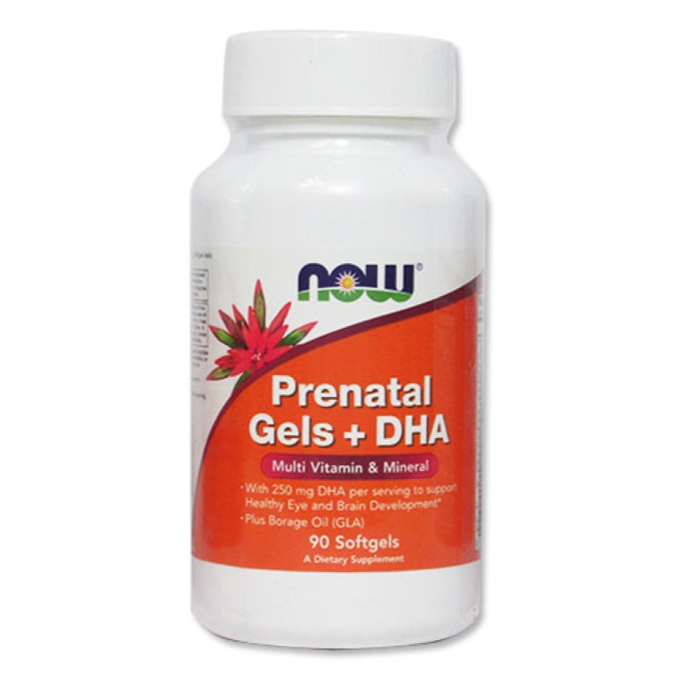プレナタルジェル＋DH (マルチプル ビタミン ミネラル) 90粒 NOW Foods (ナウフーズ) Prenatal Gels DHA - Multiple Vitamin Mineral 90softgel