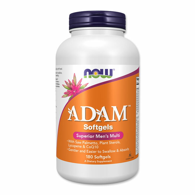 【プロバスケ レバンガ選手愛用】ナウフーズ アダム メンズマルチビタミン 180粒 ソフトジェル NOW Foods Adam Men 039 s Multiple Vitamin ミネラル