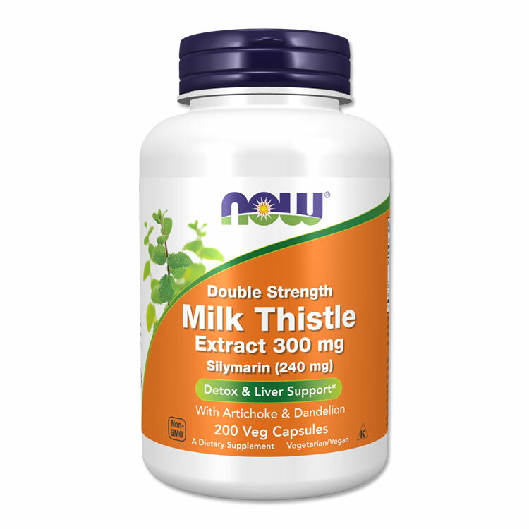 Rakuten - ナウフーズ ミルクシスル サプリメント 300mg 200粒 ベジカプセル NOW Foods Milk Thistle Extract Double Strength 濃縮シリマリン マリアアザミ シリマリン 健康 サプリ ハーブ 大人 海外サプリ 高含有 大容量