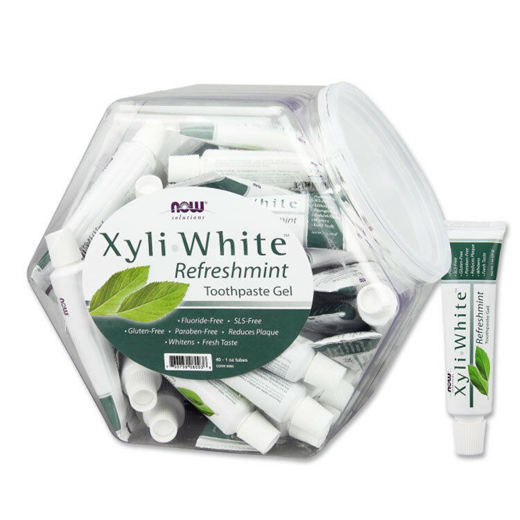 Rakuten - ナウフーズ キシリホワイト 歯磨きジェル リフレッシュミント 40個セット 各28.3g (1 oz) NOW Foods XyliWhite Refreshmint Toothpaste Gel