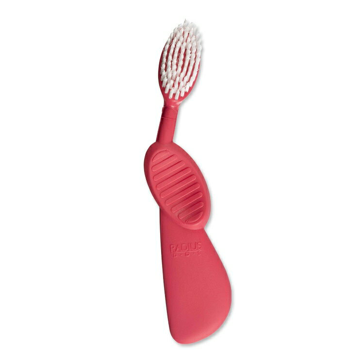 Rakuten - ラディウス フレックスブラシ 歯ブラシ ウォーターメロン RADIUS Flex Brush Right Watermelon 右利き 歯みがき ハブラシ 植物由来 環境に優しい 再生ゴム フレックスネック