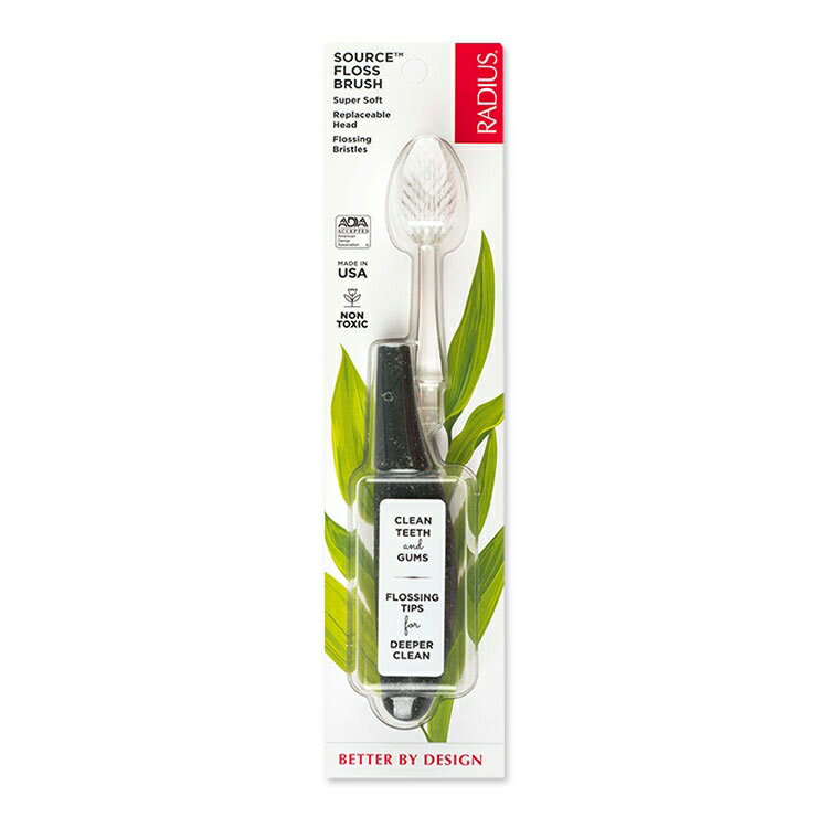 Rakuten - ラディウス ソース フロス ブラシ スーパーソフト USカレンシー Radius Source Floss Brush Super Soft US Currency 歯ブラシ とても柔らかい毛 右利き 左利き