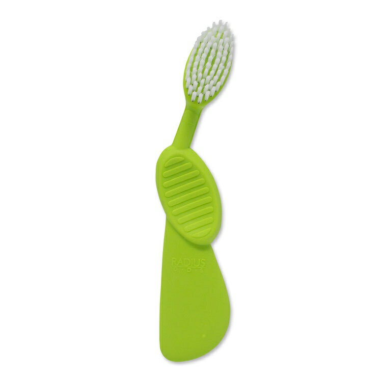 Rakuten - ラディウス フレックスブラシ 歯ブラシ ライム RADIUS Flex Brush Right Lime 右利き 歯みがき ハブラシ 植物由来 環境に優しい 再生ゴム フレックスネック