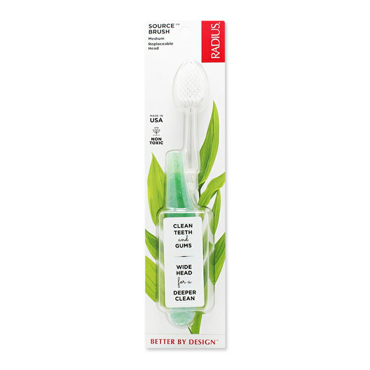 Rakuten - ラディウス ソース フロス ブラシ ミディアム ソーダポップエコグラインド Radius Source Floss Brush Medium Soda Pop Eco-Grind 歯ブラシ ふつう毛 右利き 左利き