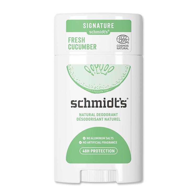 シュミッツ デオドラントスティック フレッシュキューカンバー 75g (2.65oz) SCHMIDT'S DEODORANT STICK Fresh Cucumber パーソナルケア 100%天然由来成分 キュウリ【お取り寄せ商品】