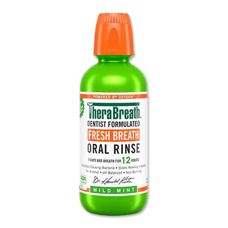 乐天商城 - セラブレス フレッシュブレス オーラルリンス マウスウォッシュ マイルドミント味 473ml(16oz) TheraBreath Oral Rinse Mild MInt 爽やか オーラルケア