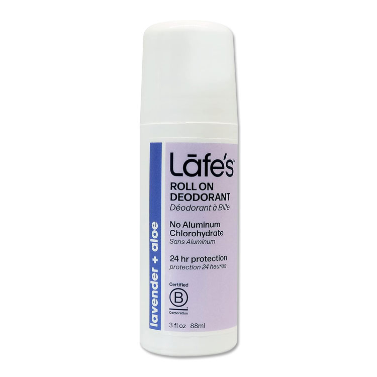 レイフナチュラルボディケア デオドラント ロールオン ラベンダー&アロエ 88ml (3floz) LAFE'S NATURAL BODYCARE Lafe's Lavender & Aloe Mineral Salt Aluminum Free Deodorant Roll On