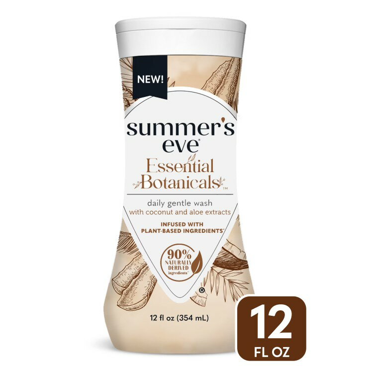 乐天商城 - サマーズイブ エッセンシャルボタニカルズ ココナッツフェミニンウォッシュ 354mL Summer's Eve Essential Botanicals Coconut Aloe Wash, 12oz 【お取り寄せ商品】