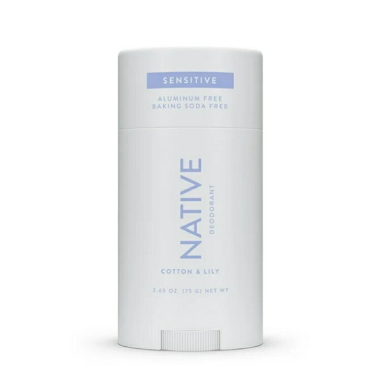Rakuten - 【ポイントUP★1日15時-11日2時】ネイティブ センシティブ デオドラント コットン＆リリー 75g Native Sensitive Cotton & Lily Deodorant 2.65oz 【お取り寄せ商品】