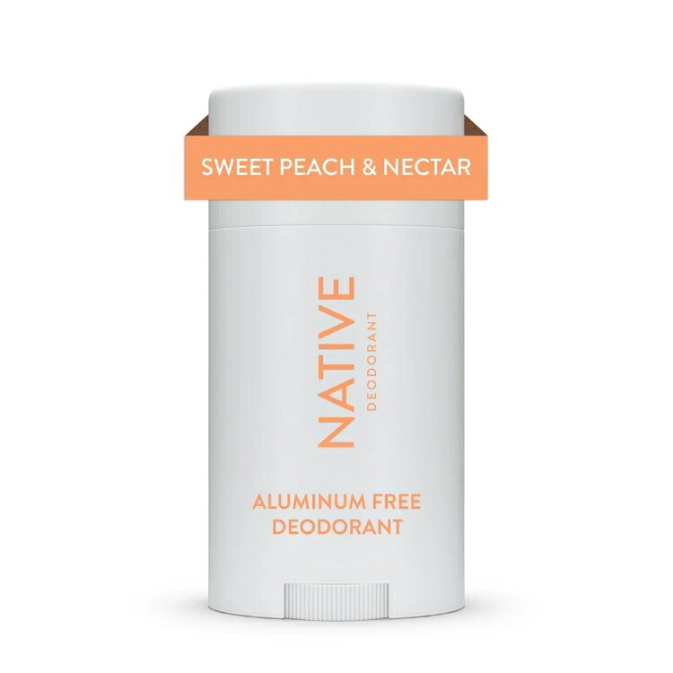 ネイティブ デオドラント アルミニウムフリー スイートピーチ＆ネクター 75g Native Deodorant, Aluminum Free, Sweet Peach & Nectar 2.65 oz 【お取り寄せ商品】