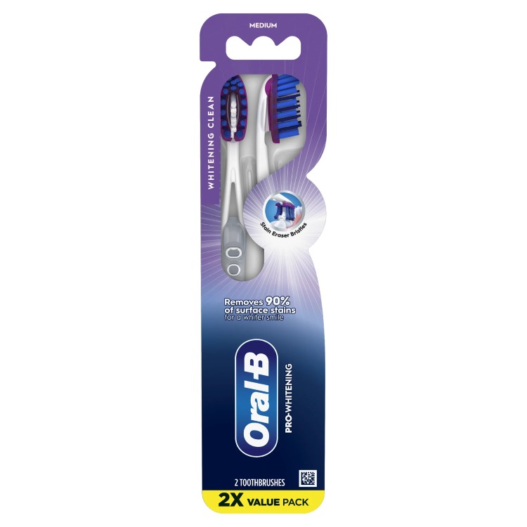 Rakuten - オーラルB プロフレックス ステインイレイサー歯ブラシ ふつう 2本入り Oral-B Pro-Flex Stain Eraser Manual Toothbrush, Medium, 2 Count 【お取り寄せ商品】