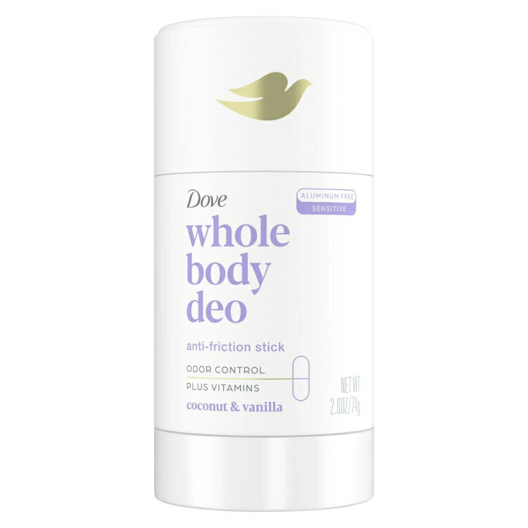 樂天商城 - ダヴ 全身用デオドラントスティック ココナッツ+バニラ アルミニウムフリー 74g Dove Whole Body Women's Deodorant Stick Coconut + Vanilla Aluminum Free, 2.6 oz 【お取り寄せ商品】