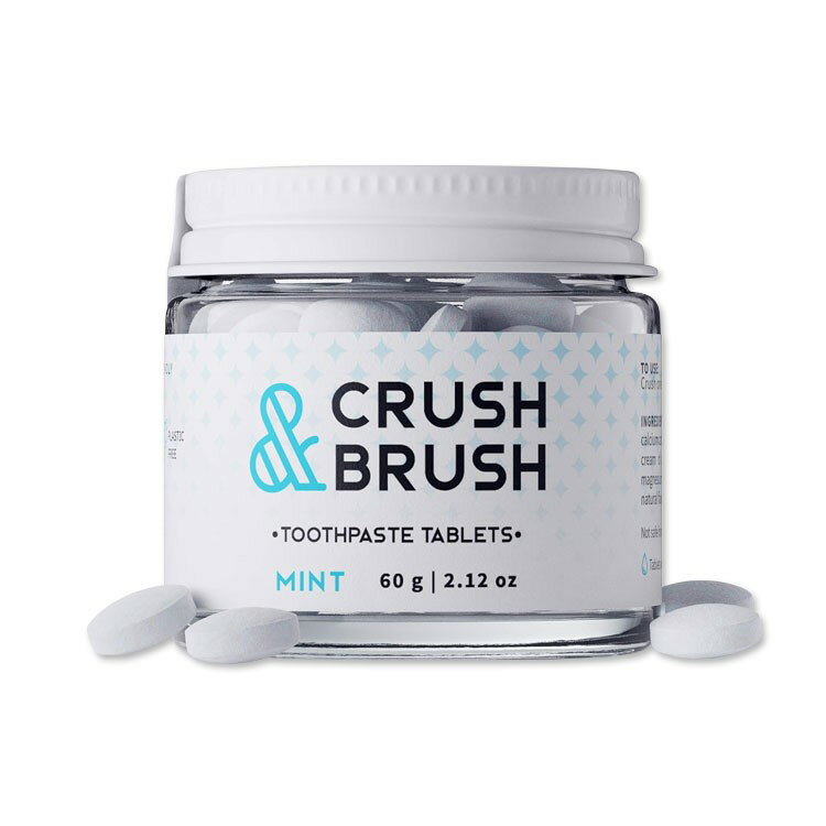 ネルソンナチュラルズ クラッシュ&ブラッシュ 歯磨きタブレット ミント 60g (2.12oz) 80粒 NELSON NATURALS Crush & Brush MINT 旅行 携帯用 ポータブル【お取り寄せ商品】【合わせて買いたい】