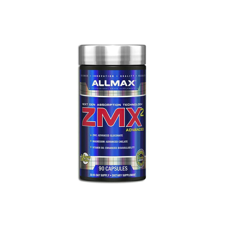 【ALLMAXのこだわり】 医薬品グレードのcGMP (適正製造基準) 認証 商品説明 ●トレーニングに不可欠なマグネシウム、亜鉛、ビタミンB6が豊富に含有！ ●キレート化したマグネシウムを使用し、カラダに取り込みやすく改良された次世代のサプリメント♪ ●健康管理やトレーニングのスタミナ維持に◎ 亜鉛とマグネシウムは、運動やトレーニングなど活動量の多い方には不足しやすいミネラルです。食事だけでは補うことが難しい栄養は、サプリメントの活用がオススメ！ ※ビーガン仕様 / グルテンフリー 消費期限・使用期限の確認はこちら 内容量 / 形状 90粒 / カプセル 成分内容 【3粒中】 マグネシウム (ビスグリシン・キレート、クエン酸として)450mg 亜鉛 (グルコン酸として)30mg ビタミンB6 (ピリドキサール5-リン酸として)11mg 他成分: 米粉、米ぬかエキス、米濃縮物、ビーガンカプセル (ヒプロメロース、植物性原料) アレルギー情報: ※大豆、牛乳、魚は含まれていませんが、これらのアレルゲンが含まれている他の成分を処理するGMP工場で生産されています。 ※製造工程などでアレルギー物質が混入してしまうことがあります。※詳しくはメーカーサイトをご覧ください。 ご使用の目安 食品として1日男性は3粒、女性は2粒を目安にお水などでお召し上がりください。 食品ですのでどのように召し上がっても結構ですが、なるべく就寝30〜60分ほど前の空腹時にお召し上がりいただくことをオススメしています。 メーカー ALLMAX (オールマックス) ・成人を対象とした商品です。 ・次に該当する方は摂取前に医師にご相談ください。 　- 妊娠・授乳中 　- 医師による治療・投薬を受けている ・高温多湿を避けて保管してください。 ・お子様の手の届かない場所で保管してください。 ・製品ご購入前、ご使用前に必ずこちらの注意事項をご確認ください。 Allmax ZMX2 Advanced ZMA 90 capsules 生産国: アメリカ 区分: 食品 広告文責: ㈱ REAL MADE 050-3138-5220 配送元: CMG Premium Foods, Inc. fitness フィジーク ふぃっとねす トレーニング training diet とれーにんぐ きんとれ 筋トレ まっする マッスル さぷりめんと 健康 けんこう へるしー ヘルシー ヘルス ヘルスケア へるすけあ 手軽 てがる 簡単 かんたん supplement health 人気 にんき おすすめ お勧め オススメ ランキング上位 らんきんぐ 海外 かいがい おーるまっくす あえん まぐねしうむ びたみんB6 ワークアウト きれーと