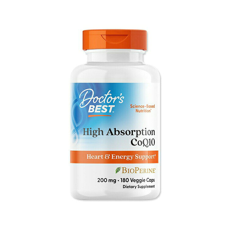 高吸収 コエンザイムQ10 CoQ10 200mg 180粒 Doctor's BEST （ドクターズベスト） H...