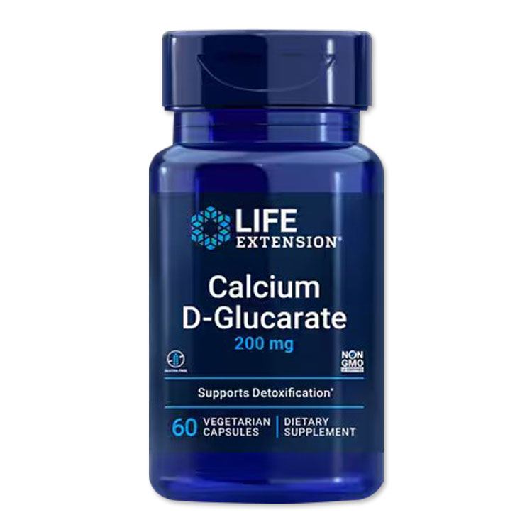 ライフエクステンション カルシウム D-グルコレート 60粒 ベジタリアンカプセル Life Extension Calcium D-Glucarate【お取り寄せ商品】【合わせて買いたい】 cbbnow-10001440 ベストサプリUSA パッケージ画像