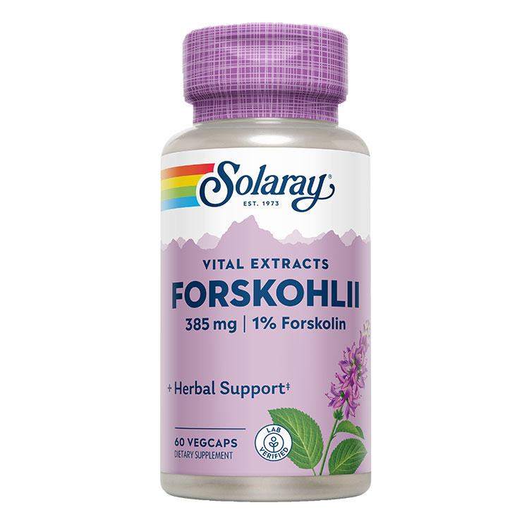 ソラレー フォルスコリエキス 385mg カプセル 60粒 Solaray Forskohlii Root Extract VegCap Forskohlii Root Extract, Veg Cap 385mg 60ct