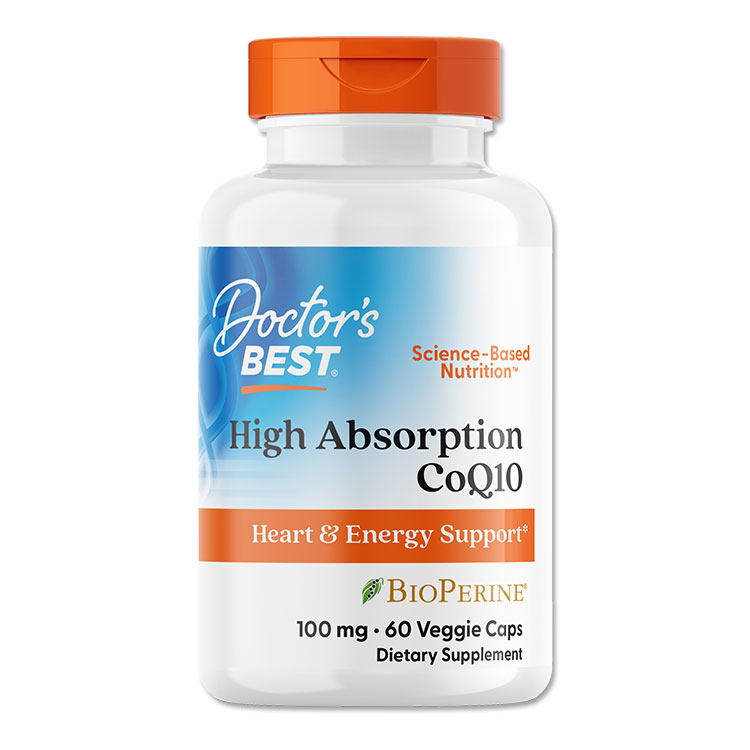 高吸収 コエンザイムQ10 バイオペリン配合 60粒 ベジタブルカプセル Doctor's BEST...