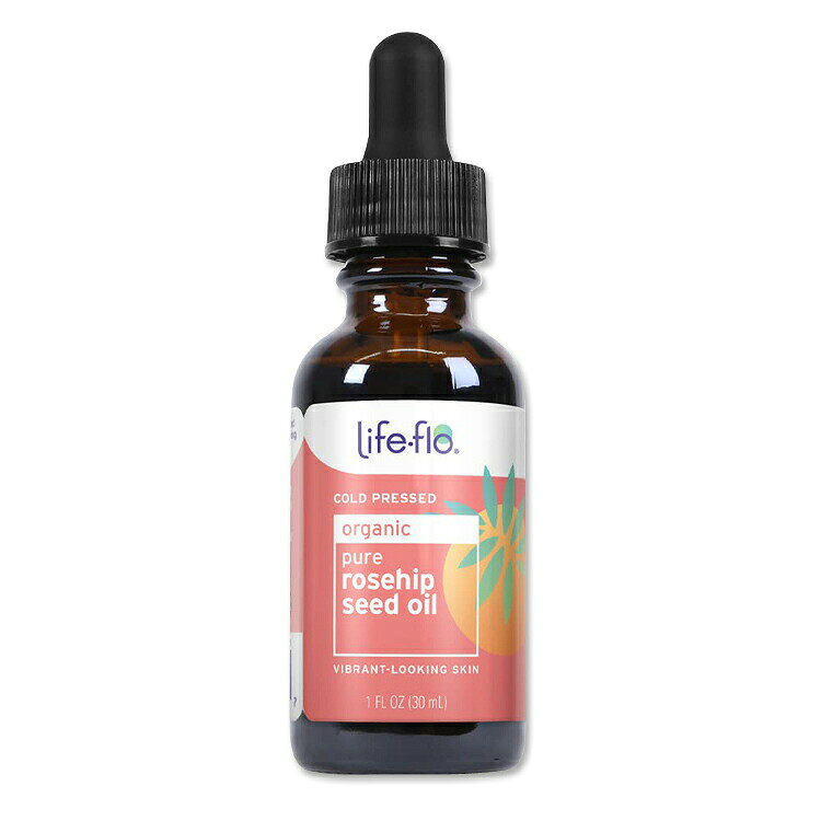 ライフフロー ピュア ローズヒップシードオイル オーガニック 30ml (1floz) Life-f...