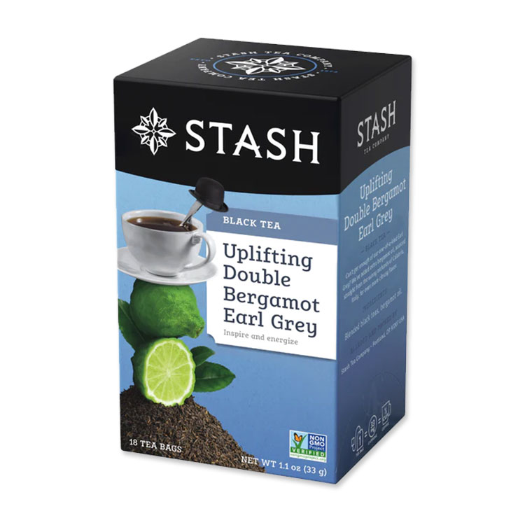 スタッシュティー アップリフティング ダブルベルガモット アールグレイ ブラックティー 18包 33g (1.1oz) Stash Tea Uplifting Double Bergamot Earl Grey Black Tea ティーバッグ【お取り寄せ商品】