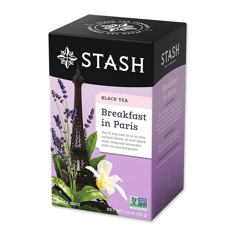 スタッシュティー ブレックファスト イン パリス ブラックティー 18包 36g (1.2oz) Stash Tea Breakfast in Paris Black Tea ティーバッグ ラベンダー ベルガモット【お取り寄せ商品】
