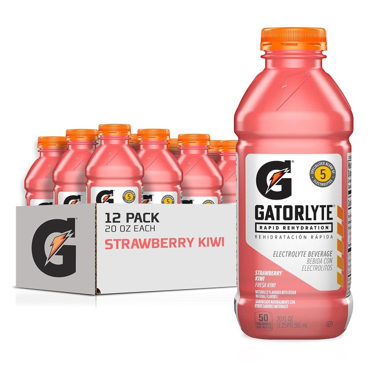 ゲーターレード ラピッド リハイドレーション ストロベリーキウイ 20 オンス ボトル (12 パック) Gatorlyte: 20oz Strawberry Kiwi (12pk) 【お取り寄せ商品】