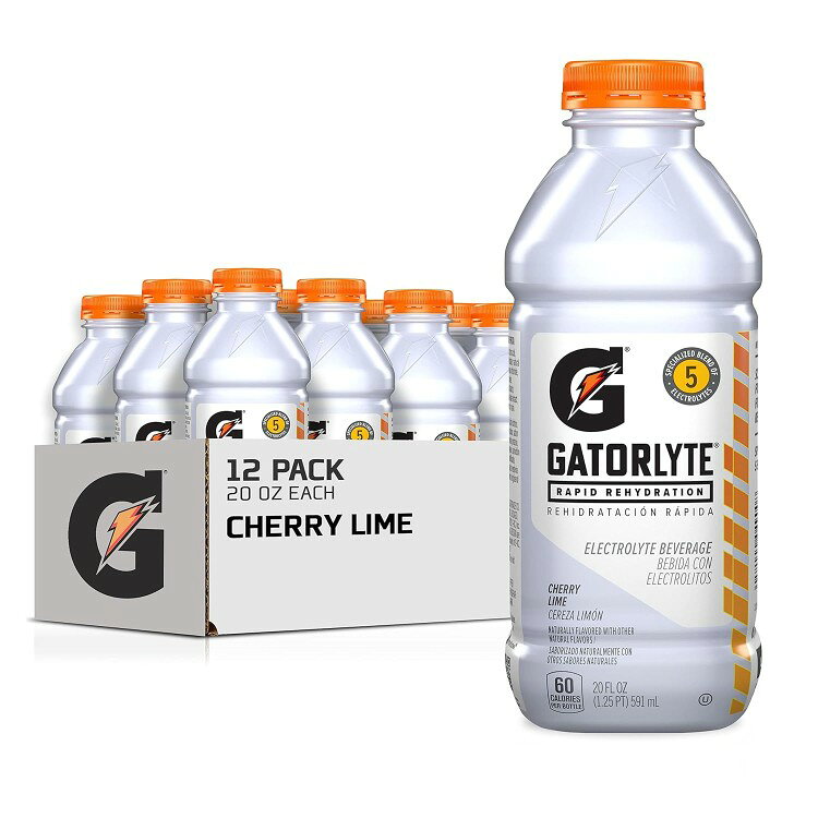 ゲーターレード ラピッド リハイドレーション チェリーライム 20 オンス ボトル (12 パック) Gatorlyte: 20oz Cherry Lime (12pk) 【お取り寄せ商品】