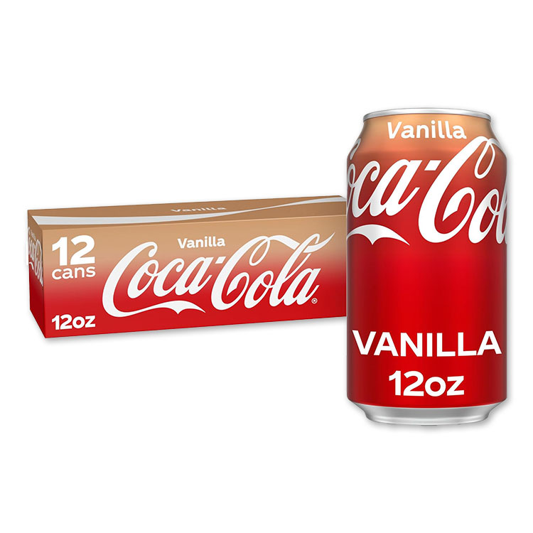 コカコーラとバニラ風味のおいしい組み合わせ 爽やかでさわやかな味わいは、食事や友人との食事にぴったりです 12オンスあたり34mgのカフェイン 各缶12液量オンス このスパークリングドリンクは、最高の爽快感を得るためにキンキンに冷やして飲むのがベストです