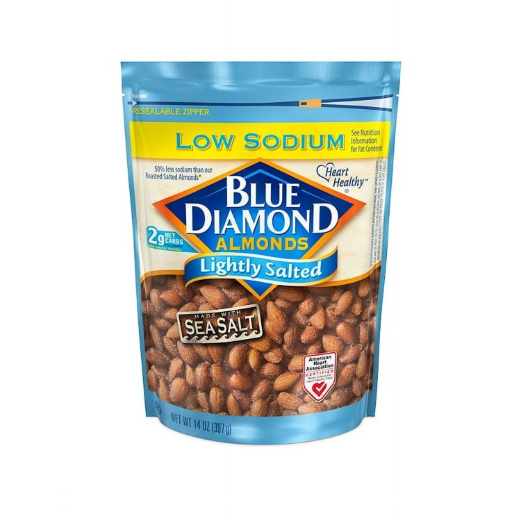 ブルーダイヤモンドアーモンド ライトソルテッド アーモンド シーソルト 約396g Blue Diamond Almonds Lightly Salted with Sea Salt Almonds, 14 Oz. 【お取り寄せ商品】